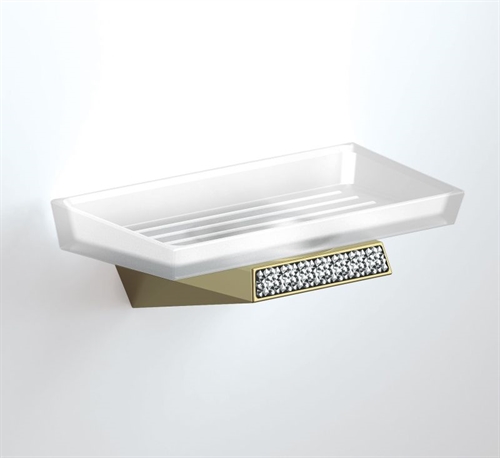S8 Swarovski Soap Dish - Gold